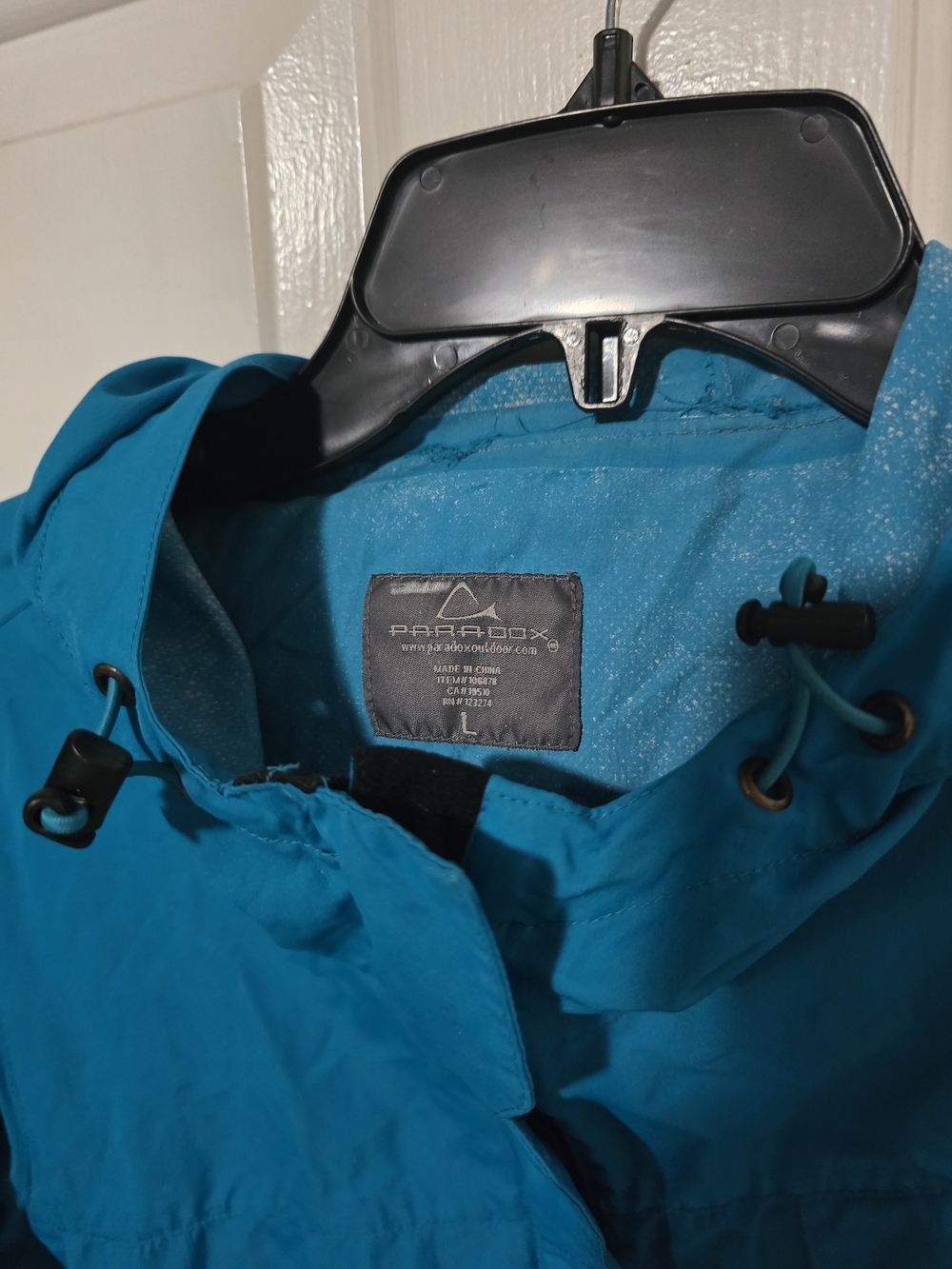 Paradox Bright Teal Hooded Shell Jacket